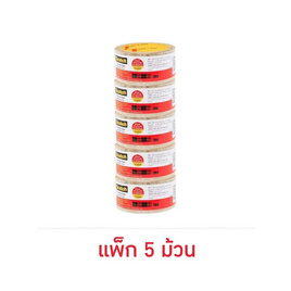 3M Scotch เทปปิดกล่องสีใส 48มม. X 40ม. (แพ็ก 5 ม้วน) - 3M, 3M