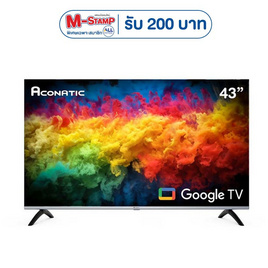 ACONATIC สมาร์ททีวี Google TV 43 นิ้ว FHD LED รุ่น 43HS800AN - Aconatic, ทีวี