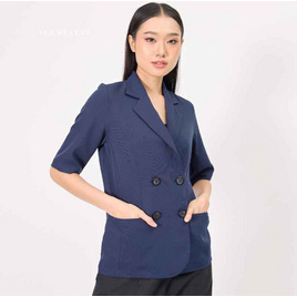 ALL BEAUTE เบลเซอร์แขนสั้น สีกรมท่า Navy Blazer - ALL BEAUTE, แฟชั่นผู้หญิง