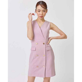 ALL BEAUTE เดรสแขนกุด สีชมพู VALEN mini dress - ALL BEAUTE, เสื้อผ้าผู้หญิง