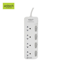 ANITECH ปลั๊กไฟ รุ่น H3634-WH - Anitech, รางปลั๊กไฟ