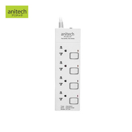 ANITECH ปลั๊กไฟ รุ่น H7154 - Anitech, ปลั๊กไฟมาตราฐาน