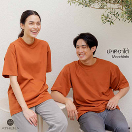 ATHENA Premium Vintage เสื้อยืดโอเวอร์ไซซ์ สีส้มอิฐ - ATHENA, แฟชั่นผู้หญิง