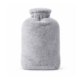 Abloom กระเป๋าน้ำร้อน พร้อมปลอกผ้า รุ่นขนนุ่มสีเทา - Abloom