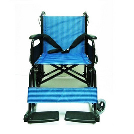 Abloom Transport Wheelchair รถเข็น ผู้ป่วย วีลแชร์ อลูมิเนียม รุ่น AB0203 - Blue - Abloom, health & wellness