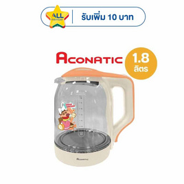 Aconatic กาต้มน้ำไฟฟ้า ขนาด 1.8 ลิตร รุ่น AN-KET1840 ชินจัง-สีส้ม - Aconatic, สินค้าขายดี เครื่องใช้ไฟฟ้า