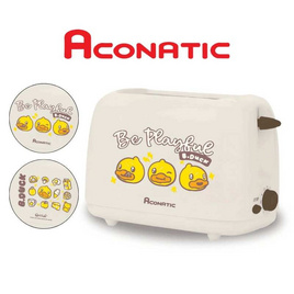 Aconatic เครื่องปิ้งขนมปัง 2ช่องลาย B-Duck รุ่น AN-TT7540 - Aconatic, เครื่องปิ้งขนมปัง