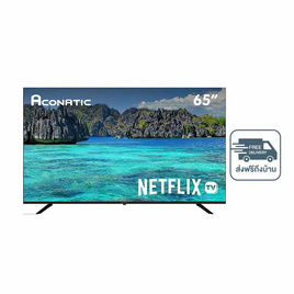 Aconatic Smart TV 65US410AN สมาร์ททีวี 65 นิ้ว 4K HDR Netflix 5.3 - Aconatic, สินค้าใหม่