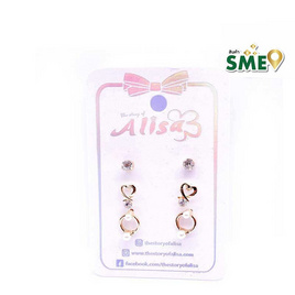 Alisa ต่างหูแฟชั่น EARRING FASHION B1 - Alisa, แฟชั่นผู้หญิง