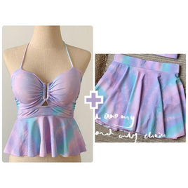 Alohaswimwear Tropica Ruffle ชุดว่ายน้ำ บราระบาย พร้อมกระโปรงเข้าชุด Unicorn - Alohaswimwear, เสื้อผ้า