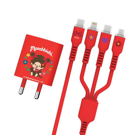 Amaze One Monchhichi Charger Set 3in1 รุ่น A-MCC017 - Amaze One, สินค้าใหม่ไอทีแกดเจ็ท