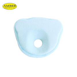 Amber หมอนเด็กแรกเกิดเมมโมรี่โฟม ทรงหมี (Blue) - Amber, เครื่องนอนและเฟอร์นิเจอร์สำหรับเด็ก