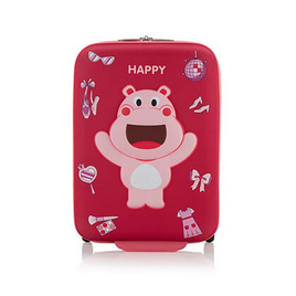 American Tourister x Kiztopia UPRIGHT 47/17 TSA HIPPO-PINK/WHITE - American Tourister, กระเป๋าเดินทาง