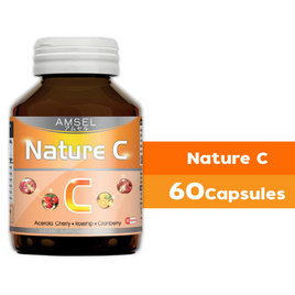 Amsel Nature C เนเจอร์ ซี บรรจุ 60 แคปซูล - Amsel, วิตามินซี