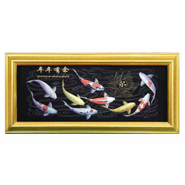 Anchaleeปลาจิ๋ว(ดำ)ขนาด 9x23 นิ้ว - Anchalee, กรอบรูป