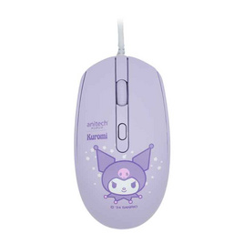 Anitech X Sanrio เมาส์ KU-A551-PU Kuromi - Anitech, เม้าส์แบบมีสาย