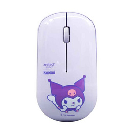 Anitech X Sanrio เมาส์ไร้สาย KU-W238-PU Kuromi - Anitech, Anitech Computer Accessories