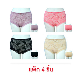 Anny กางเกงในลายโปร่งเอ็นนี่ 3302 แพ็ก 4 ชิ้น คละสี Free Size - Anny, กางเกงใน