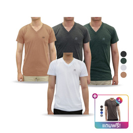 Arrow LITE T-Shirt เสื้อยืดผู้ชายคอวี แถมฟรี คอกลม เซต 8 ตัว - Arrow, เสื้อผ้าผู้ชาย