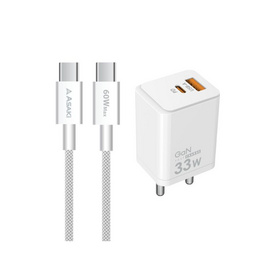 Asaki ชุดชาร์จ Type-C to C  รุ่น A-2282 - Asaki, สายชาร์จ