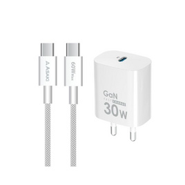 Asaki ชุดชาร์จ Type-C to C  รุ่น A-2283 - Asaki, สายชาร์จ