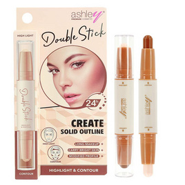 Ashley ไฮไลท์และคอนทัวร์ Double Stick 1.55 กรัม+1.55 กรัม - Ashley, ผิวหน้า