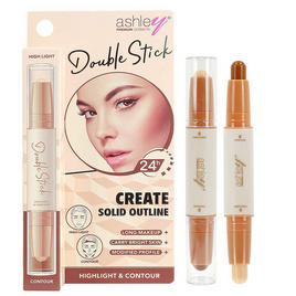 Ashley ไฮไลท์และคอนทัวร์ Double Stick 1.55 กรัม+1.55 กรัม - Ashley, ผิวหน้า