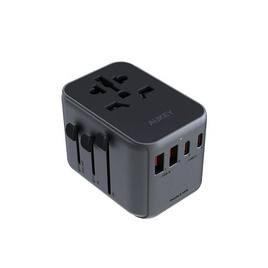 Aukey หัวแปลงปลั๊กไฟ Universal Travel Adapter พร้อมช่อง USB-C และ USB-A รุ่น PA-TA07 - Aukey, รางปลั๊กไฟ