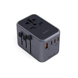 Aukey หัวแปลงปลั๊กไฟ Universal Travel Adapter พร้อมช่อง USB-C และ USB-A รุ่น PA-TA08 - Aukey, เครื่องใช้ไฟฟ้าขนาดเล็ก