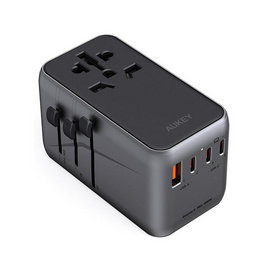 Aukey หัวแปลงปลั๊กไฟ Universal Travel Adapter พร้อมช่อง USB-C และ USB-A รุ่น PA-TA09 - Aukey, ปลั๊กไฟมาตราฐาน