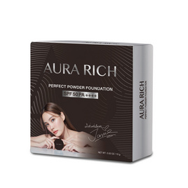 Aurarich แป้งผสมรองพื้น Perfect Powder Foundation SPF50 PA++++ 15 กรัม - AURA RICH, เครื่องสำอาง