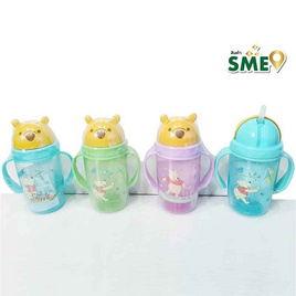 BABICARE ถ้วยหัดดื่มมีหลอดดูด หัวหมีพูห์ คละสี - BABI CARE, Winnie the Pooh