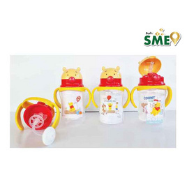 BABICARE ขวดหัดดื่มแขนจับหลอดดูดลูกตุ้ม หัวหมีพูห์ - BABI CARE, Winnie the Pooh