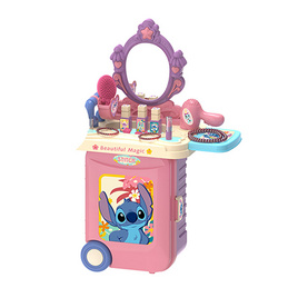BB TOY Stitch เซตแต่งหน้า ของเล่นกระเป๋าลาก Make-up Trolley case - BB Toys, ของเล่น