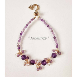 BOHO-BOHO JEWELRY ข้อมือหินนำโชค หินอเมทีส - BOHO-BOHO JEWELRY, กำไล และสร้อยข้อมือ