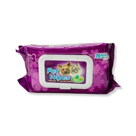 BOKDOK  Pet Wipes SS04F ผ้าเปียกสัตว์เลี้ยง มีส่วนผสมของว่านหางจระเข้ 1แพ็ค4ชิ้น - BOKDOK, แผ่นรองซึมซับ