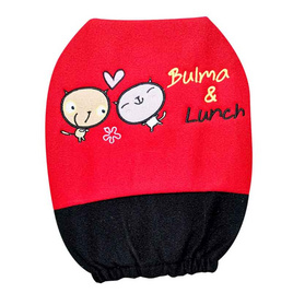 BULMA & LUNCH หุ้มหัวเบาะแดงดำ - Bulma & Lunch, อุปกรณ์ตกแต่งรถยนต์