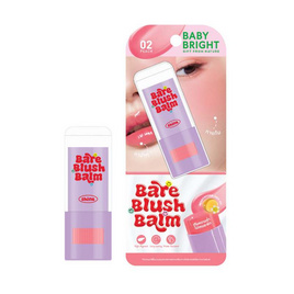 Baby Bright บาล์มบลัช Bare Blush Balm 5 กรัม #Sweet Peach - Baby Bright, แก้ม