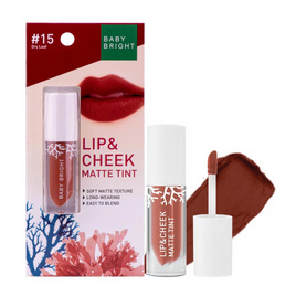 Baby Bright ลิปเนื้อแมตต์ Lip and Cheek Matte Tint 2.4 กรัม - Baby Bright, ลิปน้ำ/ลิปจิ้มจุ่ม