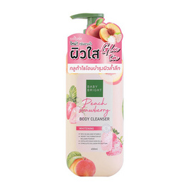 Baby Bright ครีมอาบน้ำ Peach Strawberry Body Cleanser 450 มล. - Baby Bright, Baby Bright