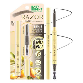 Baby Bright ดินสอเขียนคิ้ว Razor Sharp Brow Pencil 0.15 กรัม - Baby Bright, ดินสอเขียนคิ้ว/มาสคาร่าคิ้ว