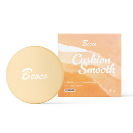 Bcoco คุชชั่น Cushion Smooth & Matte Hya C Foundation 15กรัม - Bcoco, เครื่องสำอาง