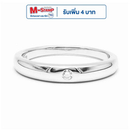 Beauty Jewelry แหวนเงินแท้ 92.5% ประดับเพชร CZ รุ่น RS2248-RR เคลือบทองคำขาว - Beauty Jewelry, 7Online