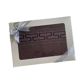 Behome กล่องของขวัญ ผ้าเช็ดตัว รุ่น Oriental ขนาด 30"x60" สีน้ำตาล Brown - Behome, ชุดผ้าขนหนู