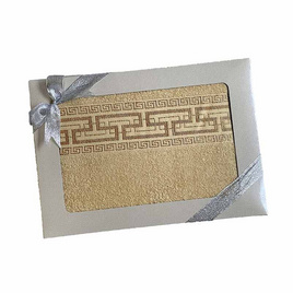 Behome กล่องของขวัญ ผ้าเช็ดตัว รุ่น Oriental ขนาด 30"x60" สีทอง Gold - Behome, ชุดผ้าขนหนู