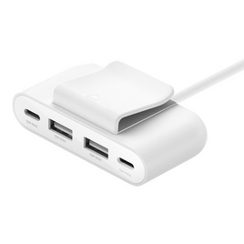 Belkin อุปกรณ์ขยายช่องจ่ายไฟ BoostCharge 4-Port?USB Power (BUZ001bt2MBKB7) - Belkin, อุปกรณ์เสริมคอมพิวเตอร์อื่นๆ