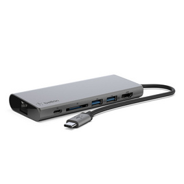 Belkin อุปกรณ์แปลงสัญญาณ (F4U092btSGY) USB-C Multimedia Hub - Belkin, ไอที กล้อง