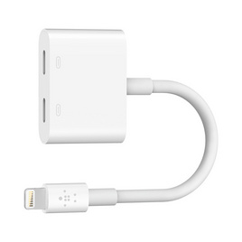 Belkin อุปกรณ์แปลงสัญญาณ (F8J198btWHT) Lightning Audio + Charge RockStar - Belkin, ไอที กล้อง