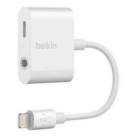 Belkin อุปกรณ์แปลงสัญญาณ (F8J212btWHT) 3.5 mm Audio + Charge RockStar - Belkin, สายสัญญาณ