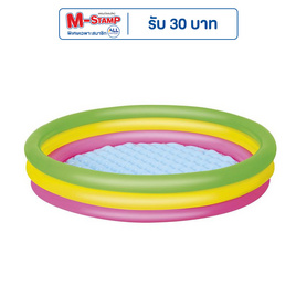 Bestway สระน้ำเป่าลม 3ชั้น รุ่น 51103(SS23) ขนาด 152X152X30 ซม.(60x12นิ้ว) - Bestway, ของเล่นสนาม/ของเล่นเป่าลม/รถแบตเตอรี่